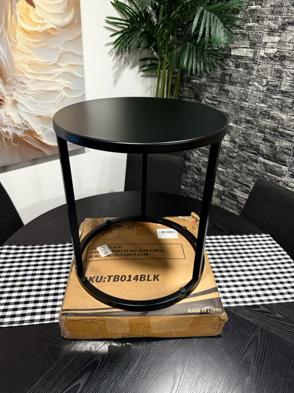 Round Black Metal COFFEE TABLE ❗️😍
